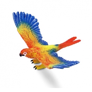 Papagal cu aripi intinse figurina 15 cm
