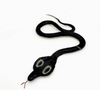 Sarpe Cobra neagra pui figurina 85 cm