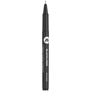 Marker Profesional Blackliner 0.4 mm, Chisel, Round