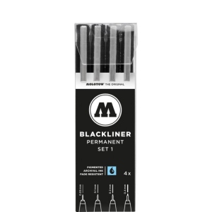 Marker Profesional Blackliner Etui Set 1 (4 piese)
