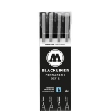 Marker Profesional Blackliner Etui Set 2 (4 piese)