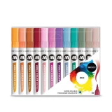 Marker Profesional Aqua Color Brush Basic Set 2 (12 piese)