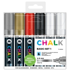 Marker Profesional Chalk Basic Set 1 (4-8 mm)