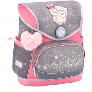 Ghiozdan neechipat Compact, dimensiune 37 x 30,5 x 19 cm, motiv Little Owl