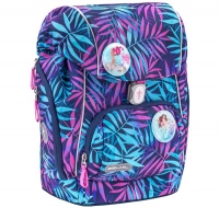 Ghiozdan neechipat Comfy, dimensiune 33 x 27 x 18 cm, motiv Colorful Tropical 2