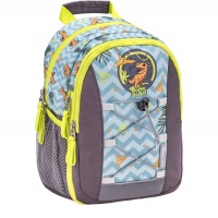 Rucsac Mini Kiddy, dimensiune 23 x 20 x 9 + 6 cm, motiv Little Dinosaurs