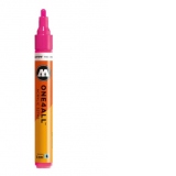 Marker acrilic One4All 227HS 4mm, neon pink fluorescent