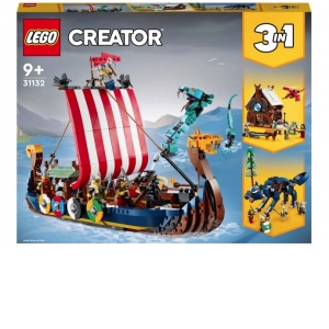 LEGO Creator - Corabia Vikingilor si Sarpele Midgard-ului 31132, 1192 piese