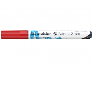 Marker cu vopsea acrilica Paint-It 310 2 mm Schneider, rosu