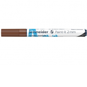 Marker cu vopsea acrilica Paint-It 310 2 mm Schneider, maro