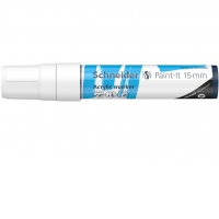 Marker cu vopsea acrilica Paint-It 330 15 mm Schneider, alb