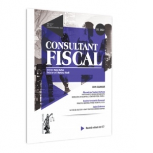 Revista Consultant Fiscal Nr. 1/2022. Anul XV, Nr. 74, Ianuarie - Martie 2022