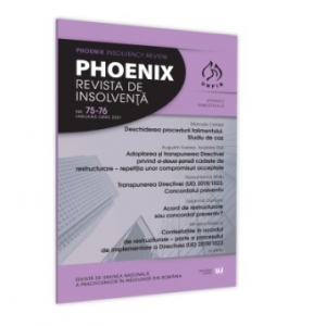 Phoenix. Revista de insolventa nr. 75-76, Ianuarie - Iunie 2021