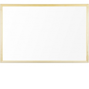 Whiteboard magnetic cu rama din lemn 80 x 60 cm