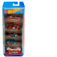 Set 5 Masini Hot Wheels Action