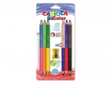 Creioane Bi-color 6/set