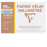 Hartie milimetrica Clairefontaine