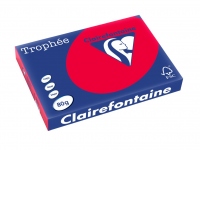 Hartie color Clairefontaine Intens A3, Bordo