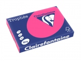 Hartie color Clairefontaine Fluo A3, Roz Fluo