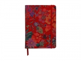 Notebook coperta moale piele, A5, 144 pagini, Clairefontaine Celeste, Red garden