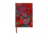 Notebook coperta tare piele, A5, 144 pagini, Clairefontaine Celeste, Red garden