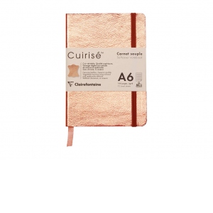 Notebook cu coperta moale din piele Cuirise, A6, Clairefontaine, Copper