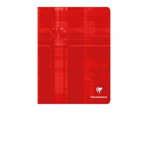 Caiet A5+ (17 x 22 cm) capsat, 48 file, liniatura franceza, Clairefontaine