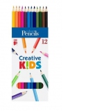 Creioane color Creative Kids 12/set