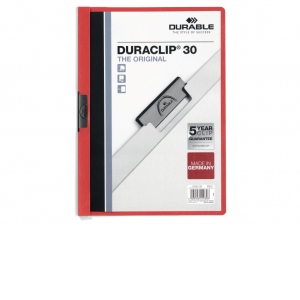 Dosar plastic Duraclip Original 30 Durable, Rosu