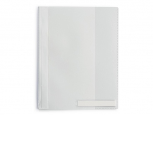 Dosar plastic sina cu eticheta Durable, Alb