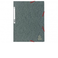 Mapa din carton cu elastic, Gri