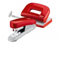 Set Capsator E15 si Perforator E210 Novus, Rosu