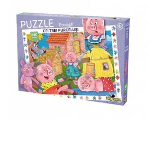 Puzzle 240 piese - Cei Trei Purcelusi