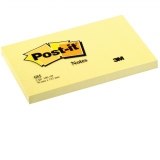 Notes adeziv Post-it Canary Yellow 76 x 127 mm