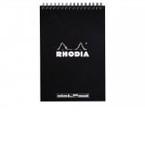 Blocnotes A5 Spiral Pad Rhodia Classic Black