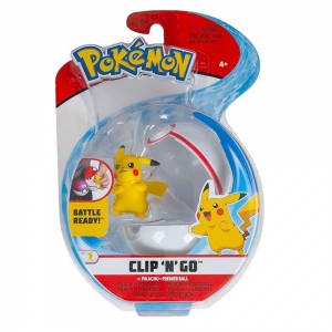 Figurine Clip' N' Go, Pikachu + Premier Ball