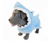 Mini figurina, Dress Your Puppy, Pitbul in costum de rechin, S1
