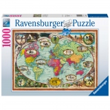 Puzzle Harta Lumii, 1000 Piese