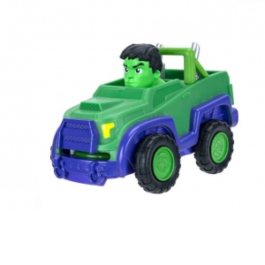 Figurina Spidey, cu masinuta, Little Vehicle, Hulk, SNF0012