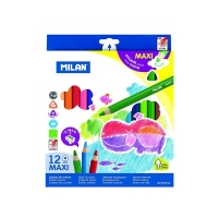 Creion color 12 culori MAXI triunghiular MILAN