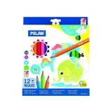 Creion color 12 culori MAXI hexagonal MILAN