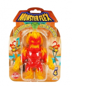 Figurina Monster Flex, Monstrulet care se intinde, S4, Fire Monster