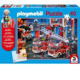 Puzzle 40 piese - Playmobil - Pompieri