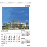 Calendar perete A3 policromie, Romania