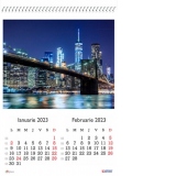 Calendar 2023 de perete A3, Orase noaptea / 6 coli