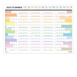 Calendar Planner de perete 2023, 14 luni, dimensiuni 68 x 98 cm