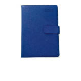 Agenda A5 datata 2023, coperta soft cu clapa, culoare albastru