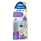 Creion mecanic Griffix pentru stangaci, Lovely Pink Blue