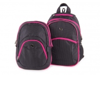 Rucsac 2 in 1 Teens Pink Black Dot