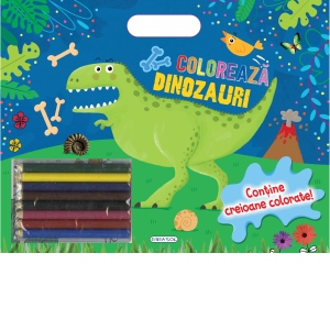 Coloreaza Dinozauri (Contine creioane colorate)